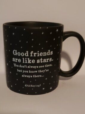 Good Friends Are Like Stars Quoteable Mug Friendship Inspirational Celestial